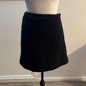 Abercrombie & Fitch Black Textured Mini Skort